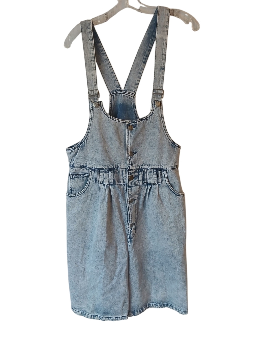 Vintage Y2K Baccini Blue Jean Denim Acid Wash Overalls